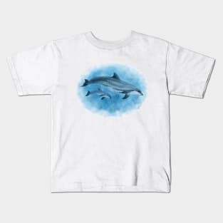 Dolphin Mother and Calf Kids T-Shirt